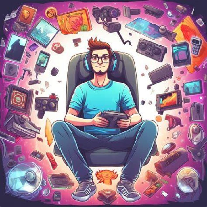 A man with gadget A man with gadget