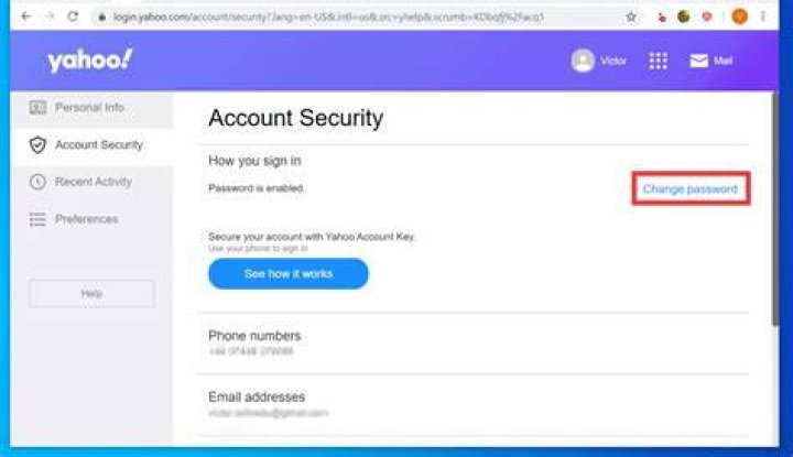 Change Yahoo mail password on iPhone Change Yahoo mail password on iPhone