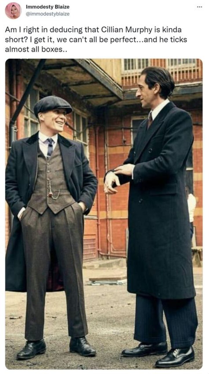 Cillian Murphy Height