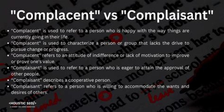 Complacent