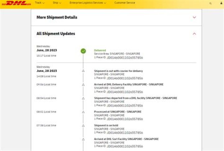 DHL tracking status meanings: What does each status mean?