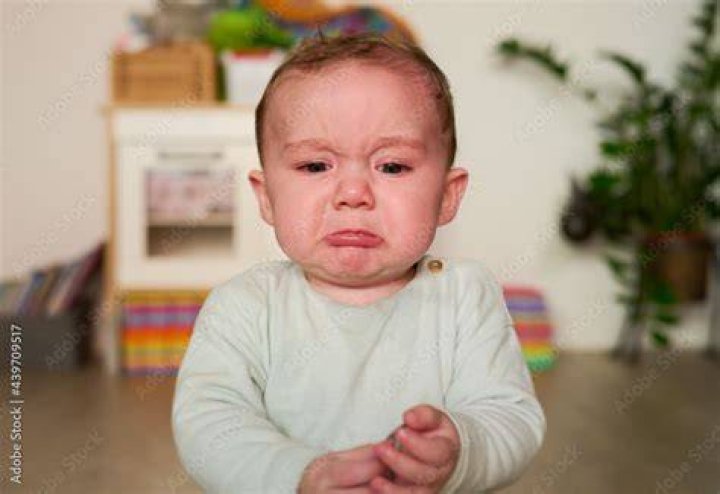 Disappointed baby