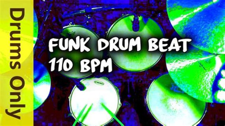 Funk Rock Drum Beat 110 BPM Drum Tracks for Bass Guitar Loop 143 - Up Tempo Uptown Funk Blues in Assorted Keys (110bpm)