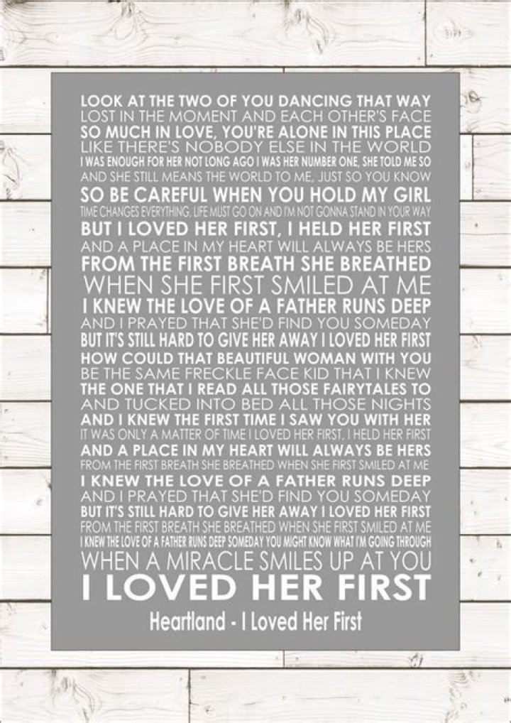 I Loved Her First Lyrics - country songs for daughters graduation