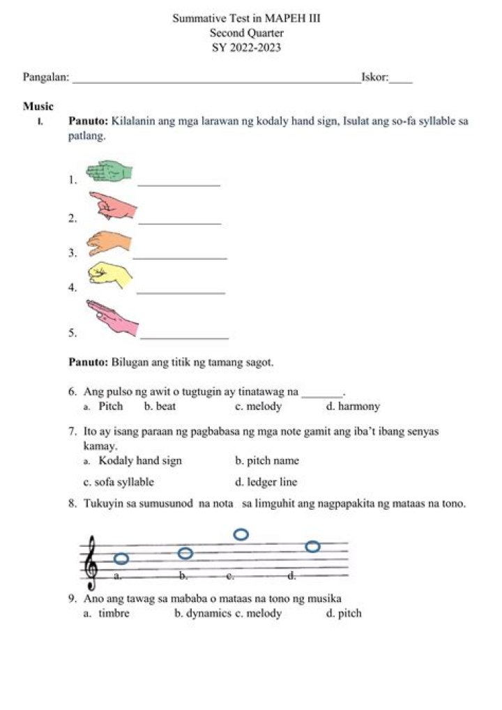 MAPEH 7-Music (Quarter 2-Module 2): Vocal Music of Cordillera - 2 characteristics of cordillera music