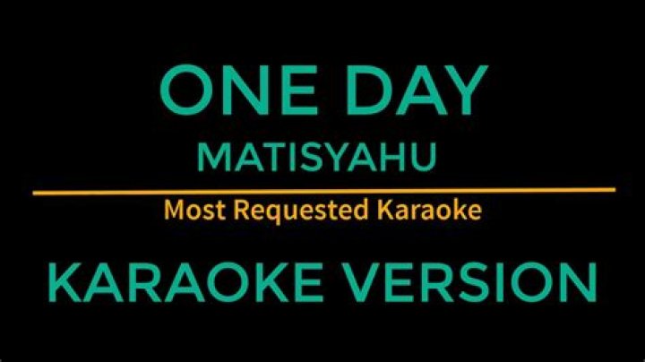 One day sing along karaoke version - reggae karaoke songs with lyrics