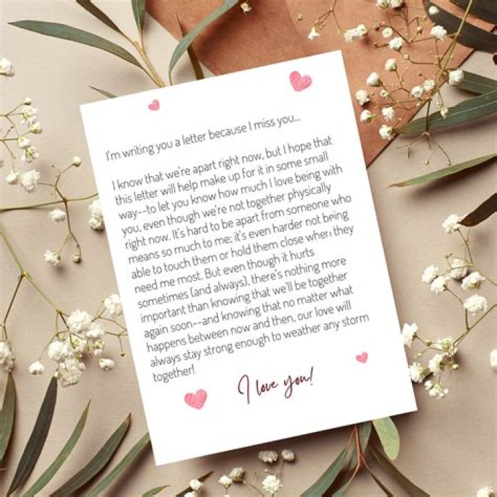 Romantic missing you love letters Romantic missing you love letters