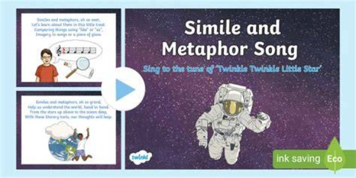 Simile & Metaphor Song Mash Up - songs with similes and metaphors in the lyrics