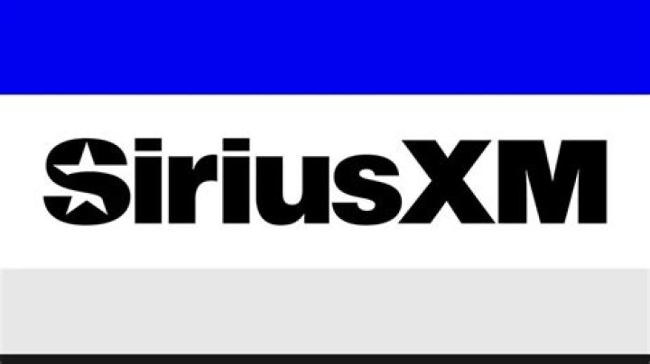 The SiriusXM logo on a wall. 